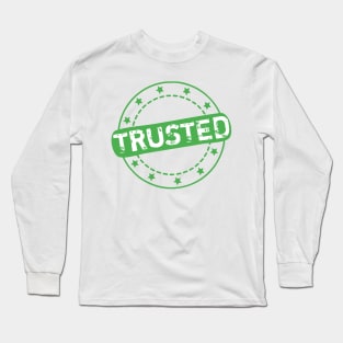 Trusted Stamp Icon Long Sleeve T-Shirt